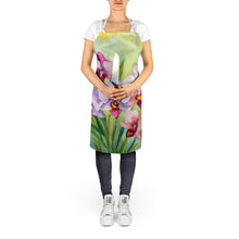 Load image into Gallery viewer, Orchids in Watercolor Apron – Artist-Designed Kitchen, BBQ &amp; Craft Apron