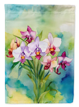 Load image into Gallery viewer, Orchids in Watercolor House Flag