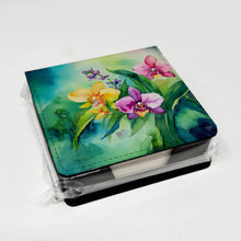 Load image into Gallery viewer, Orchids in Watercolor PU Leather Note Paper Holder