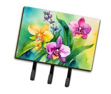 Load image into Gallery viewer, Orchids in Watercolor Leash or Key Holder