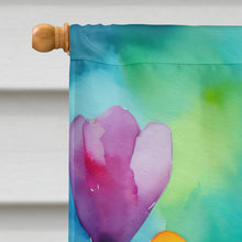 Load image into Gallery viewer, Freesias in Watercolor House Flag