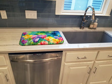 Load image into Gallery viewer, Freesias in Watercolor Dish Drying Mat