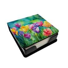 Load image into Gallery viewer, Freesias in Watercolor PU Leather Note Paper Holder
