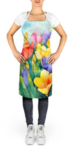 Load image into Gallery viewer, Freesias in Watercolor Apron – Artist-Designed Kitchen, BBQ &amp; Craft Apron