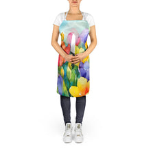 Load image into Gallery viewer, Freesias in Watercolor Apron – Artist-Designed Kitchen, BBQ &amp; Craft Apron