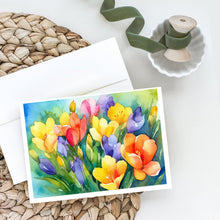 Load image into Gallery viewer, Freesias in Watercolor Greeting Cards -  Blank Note Cards – 8-Pack of Artist-Designed Cards with Envelopes