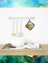 Load image into Gallery viewer, Freesias in Watercolor Pot Holders - Set of 2 Decorative Kitchen Helpers | Made in the USA