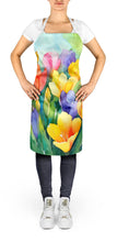 Load image into Gallery viewer, Freesias in Watercolor Apron – Artist-Designed Kitchen, BBQ &amp; Craft Apron