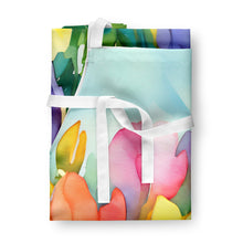 Load image into Gallery viewer, Freesias in Watercolor Apron – Artist-Designed Kitchen, BBQ &amp; Craft Apron