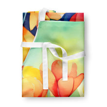 Load image into Gallery viewer, Freesias in Watercolor Apron – Artist-Designed Kitchen, BBQ &amp; Craft Apron
