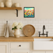 Load image into Gallery viewer, Freesias in Watercolor Framed Metal Print