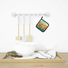 Load image into Gallery viewer, Freesias in Watercolor Pot Holders - Set of 2 Decorative Kitchen Helpers | Made in the USA