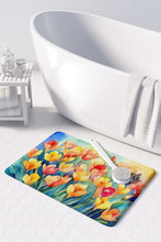 Load image into Gallery viewer, Freesias in Watercolor Memory Foam Kitchen Mat