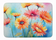 Load image into Gallery viewer, Gerbera Daisies in Watercolor Memory Foam Kitchen Mat
