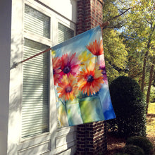 Load image into Gallery viewer, Gerbera Daisies in Watercolor House Flag