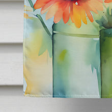 Load image into Gallery viewer, Gerbera Daisies in Watercolor House Flag
