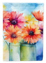 Load image into Gallery viewer, Gerbera Daisies in Watercolor House Flag