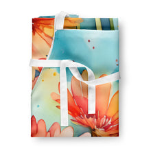 Load image into Gallery viewer, Gerbera Daisies in Watercolor Apron – Artist-Designed Kitchen, BBQ &amp; Craft Apron