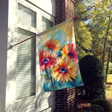 Load image into Gallery viewer, Gerbera Daisies in Watercolor House Flag