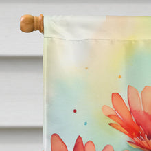 Load image into Gallery viewer, Gerbera Daisies in Watercolor House Flag