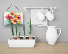 Load image into Gallery viewer, Gerbera Daisies in Watercolor Wall or Door Hanging Prints