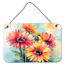 Load image into Gallery viewer, Gerbera Daisies in Watercolor Wall or Door Hanging Prints