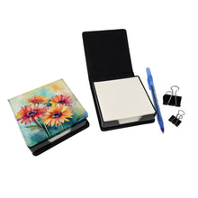 Load image into Gallery viewer, Gerbera Daisies in Watercolor PU Leather Note Paper Holder