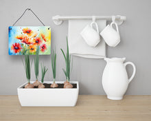 Load image into Gallery viewer, Gerbera Daisies in Watercolor Wall or Door Hanging Prints