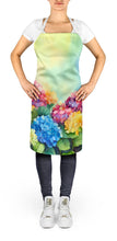 Load image into Gallery viewer, Hydrangeas in Watercolor Apron – Artist-Designed Kitchen, BBQ &amp; Craft Apron