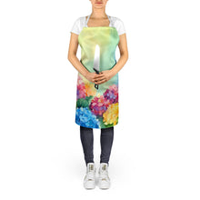 Load image into Gallery viewer, Hydrangeas in Watercolor Apron – Artist-Designed Kitchen, BBQ &amp; Craft Apron