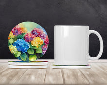 Load image into Gallery viewer, Hydrangeas in Watercolor Large Sandstone Coasters Pack of 4