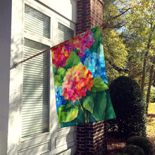 Load image into Gallery viewer, Hydrangeas in Watercolor House Flag