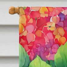 Load image into Gallery viewer, Hydrangeas in Watercolor House Flag