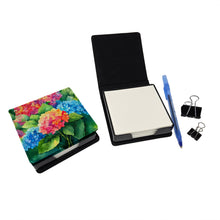 Load image into Gallery viewer, Hydrangeas in Watercolor PU Leather Note Paper Holder