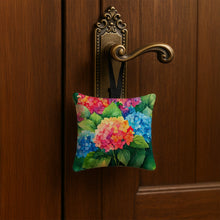 Load image into Gallery viewer, Hydrangeas in Watercolor Hanging Square Fabric Ornament 3.5 × 3.5