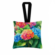 Load image into Gallery viewer, Hydrangeas in Watercolor Hanging Square Fabric Ornament 3.5 × 3.5