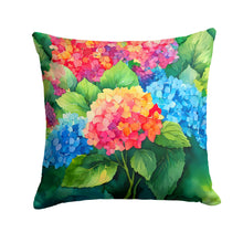 Load image into Gallery viewer, Hydrangeas in Watercolor Throw Pillow
