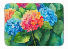 Load image into Gallery viewer, Hydrangeas in Watercolor Memory Foam Kitchen Mat
