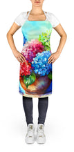 Load image into Gallery viewer, Hydrangeas in Watercolor Apron – Artist-Designed Kitchen, BBQ &amp; Craft Apron
