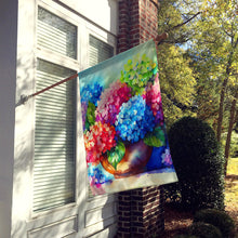 Load image into Gallery viewer, Hydrangeas in Watercolor House Flag