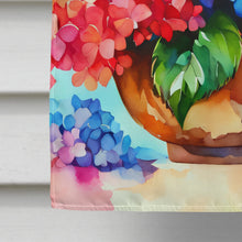 Load image into Gallery viewer, Hydrangeas in Watercolor House Flag