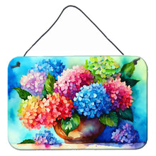 Load image into Gallery viewer, Hydrangeas in Watercolor Wall or Door Hanging Prints