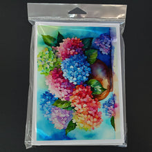 Load image into Gallery viewer, Hydrangeas in Watercolor Greeting Cards -  Blank Note Cards – 8-Pack of Artist-Designed Cards with Envelopes