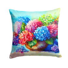 Load image into Gallery viewer, Hydrangeas in Watercolor Throw Pillow