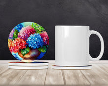 Load image into Gallery viewer, Hydrangeas in Watercolor Large Sandstone Coasters Pack of 4