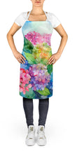 Load image into Gallery viewer, Hydrangeas in Watercolor Apron – Artist-Designed Kitchen, BBQ &amp; Craft Apron