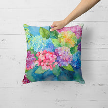 Load image into Gallery viewer, Hydrangeas in Watercolor Throw Pillow