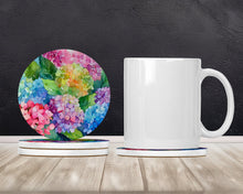 Load image into Gallery viewer, Hydrangeas in Watercolor Large Sandstone Coasters Pack of 4