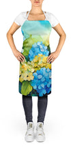 Load image into Gallery viewer, Hydrangeas in Watercolor Apron – Artist-Designed Kitchen, BBQ &amp; Craft Apron