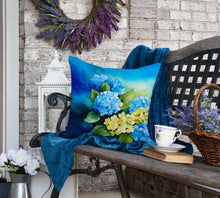 Load image into Gallery viewer, Hydrangeas in Watercolor Throw Pillow